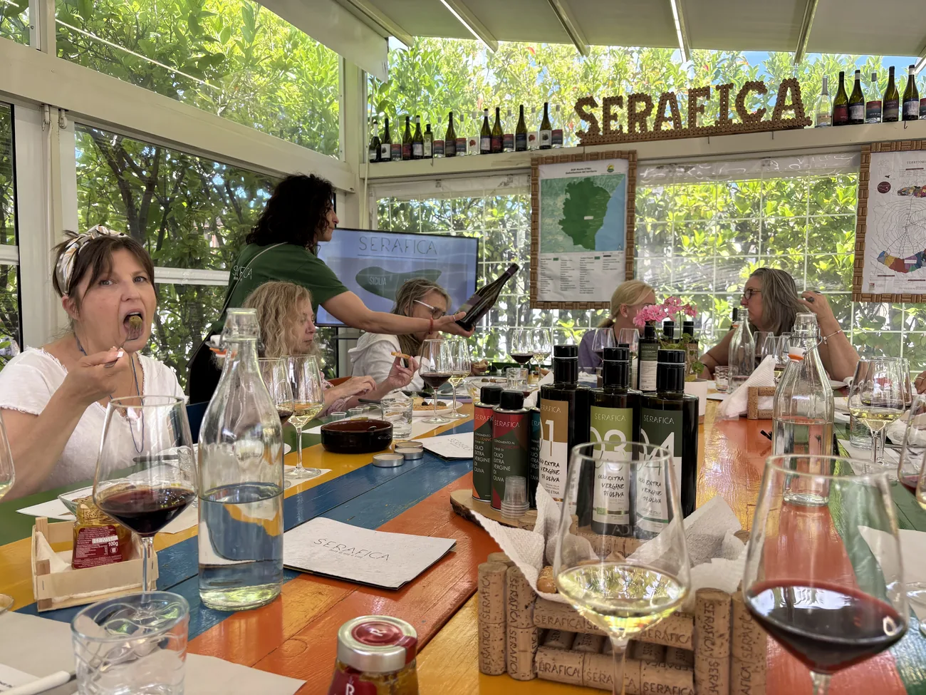 Olive oil farm visit connected to Sicilian cooking