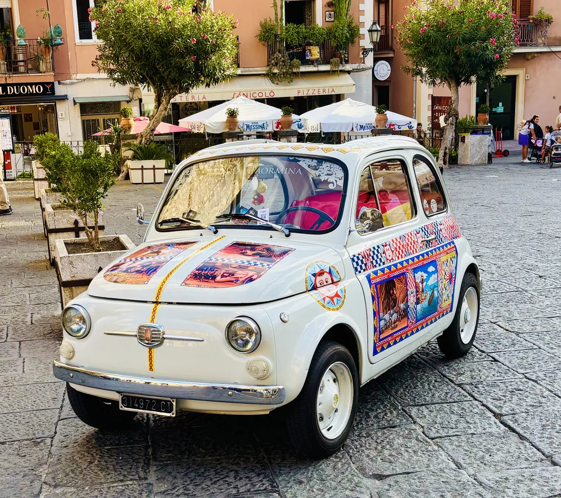 Classic Fiat 500 in Sicily